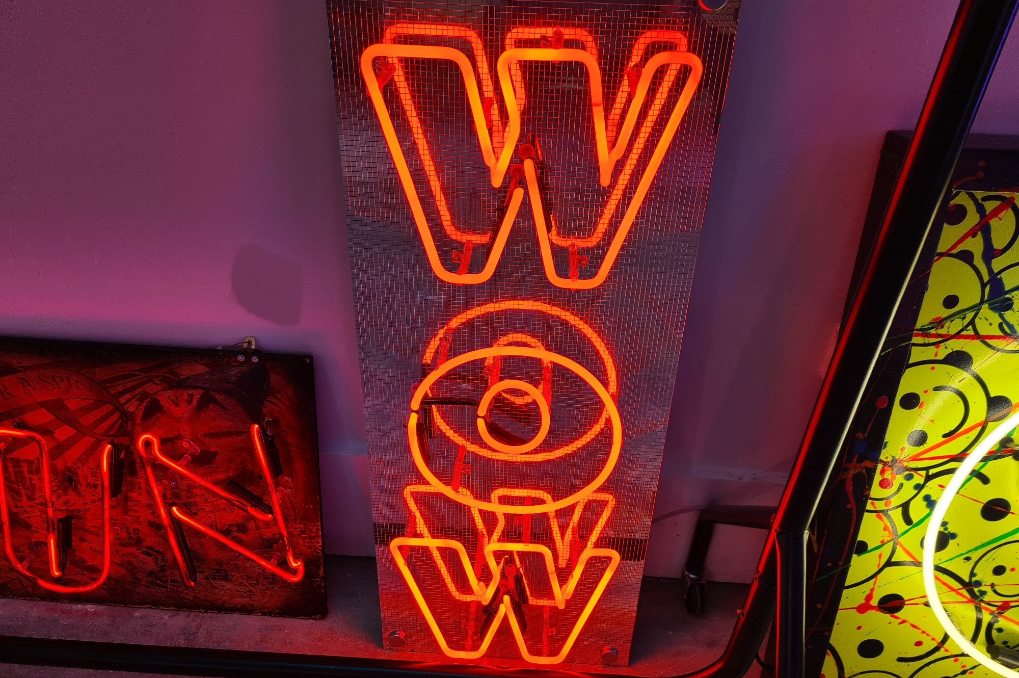 Orange neon online lights